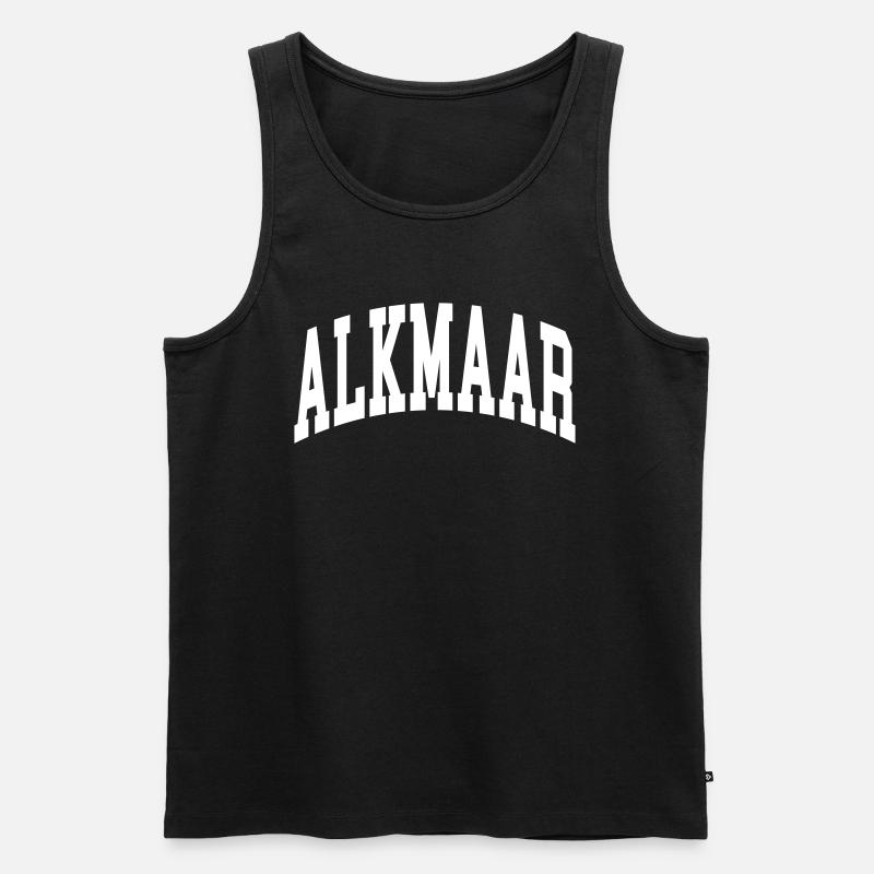 Alkmaar - Männer Premium Bio Tank Top - Schwarz