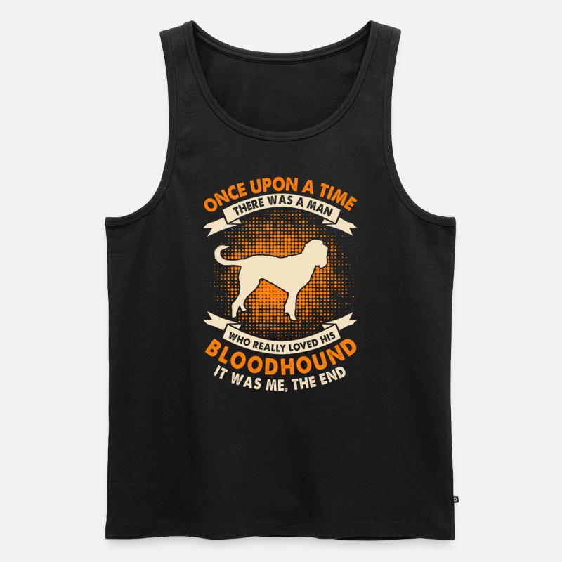 Einmal - Bluthund - Männer Premium Bio Tank Top - Schwarz