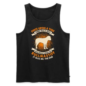 Es War Einmal - Bullmastiff - Männer Premium Bio Tank Top - Schwarz - Vorne - Michal (187cm)