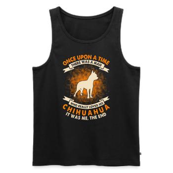 Une fois - Chihuahua - Débardeur bio Premium Homme - noir - Devant - Michal (187cm)