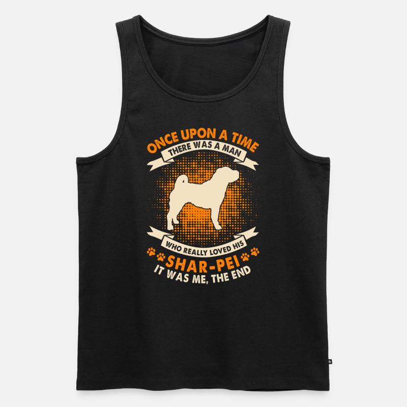 Es War Einmal - Chinesischer Shar-Pei - Männer Premium Bio Tank Top - Schwarz