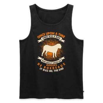 Once Upon a Time - Hundegelte De Bordeaux - Men's Premium Organic Tank Top - black - Front - Michal (187cm)