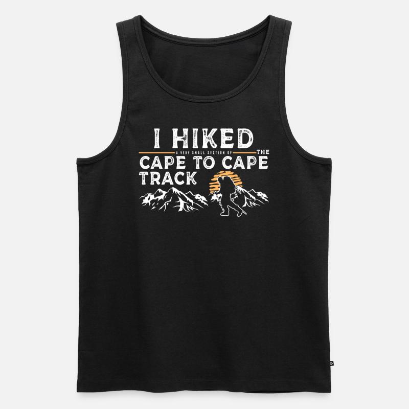 Wanderte - Cape To Cape Track - Männer Premium Bio Tank Top - Schwarz