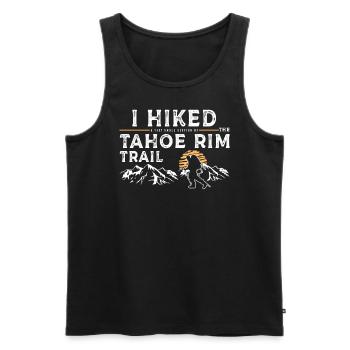 Randonnée pédestre - Tahoe Rim Trails - Débardeur bio Premium Homme - noir - Devant - Michal (187cm)