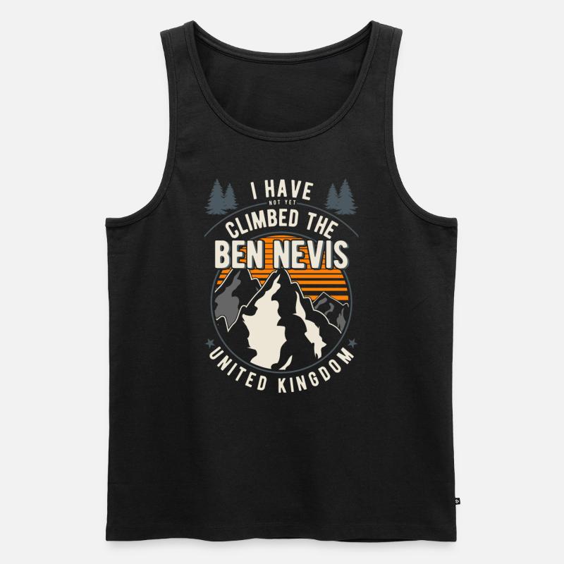 Wanderer - Kletterer Wandern Ben Nevis - Männer Premium Bio Tank Top - Schwarz