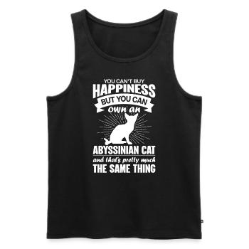 Can Buy An Abyssinian Cat - Men's Premium Organic Tank Top - black - Front - Michal (187cm)
