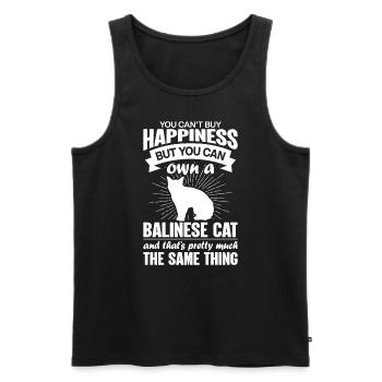 Kann Eine Balinesische Katze Kaufen - Männer Premium Bio Tank Top - Schwarz - Vorne - Michal (187cm)