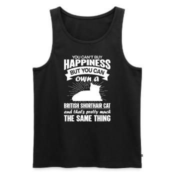 Can buy a British shorthair cat - Men's Premium Organic Tank Top - black - Front - Michal (187cm)