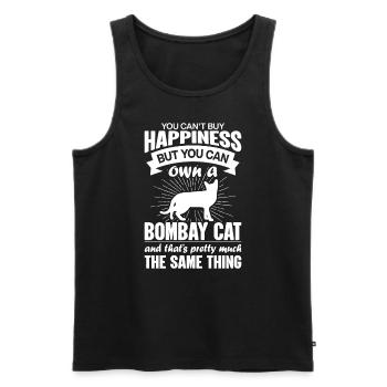 Kann Eine Bombay-Katze Kaufen - Männer Premium Bio Tank Top - Schwarz - Vorne - AI Model Male 178 light (178cm)