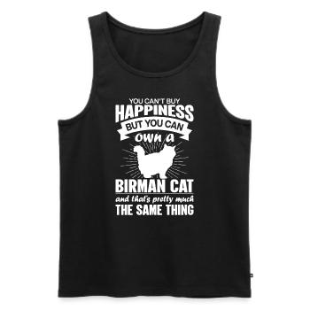 Can buy a Burmese cat - Men's Premium Organic Tank Top - black - Front - Michal (187cm)