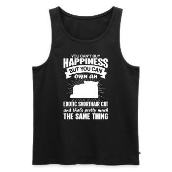 Can buy an exotic shorthair cat - Men's Premium Organic Tank Top - black - Front - Michal (187cm)