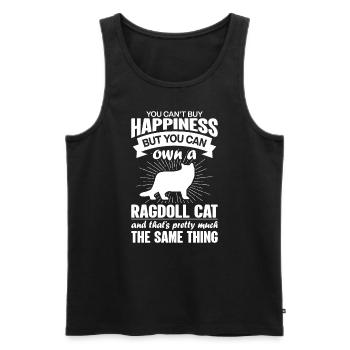 Kann Eine Ragdoll -Katze Kaufen - Männer Premium Bio Tank Top - Schwarz - Vorne - Michal (187cm)