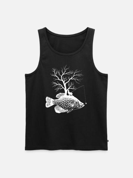 Graphic Tree - Fish -Crappies - Men's Premium Organic Tank Top - black
