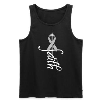 Band Parkinson's Awareness - Men's Premium Organic Tank Top - black - Front - AI Model Male 178 light (178cm)