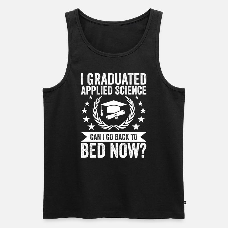 I graduated in Applied Science - Men's Premium Organic Tank Top - black