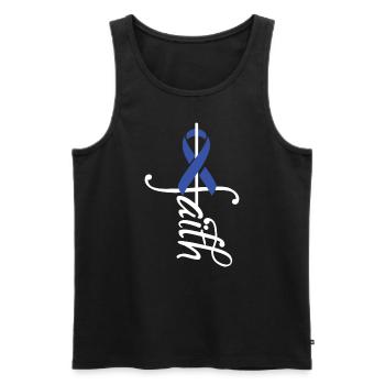Band Arthritis Cancer Awareness - Men's Premium Organic Tank Top - black - Front - AI Model Male 178 light (178cm)