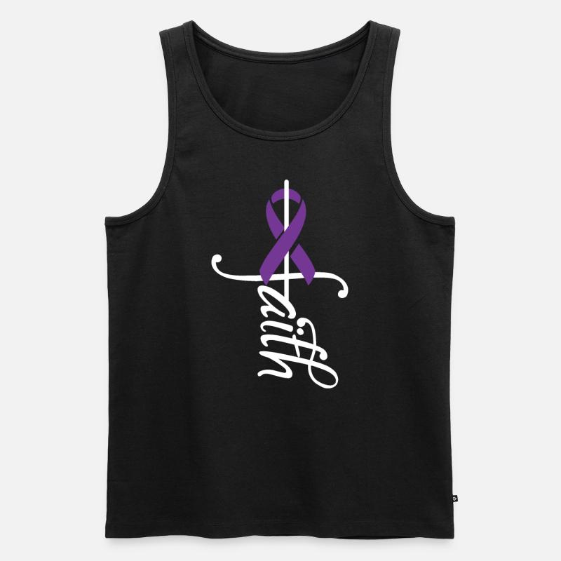 Band Crohns Bewusstsein - Männer Premium Bio Tank Top - Schwarz