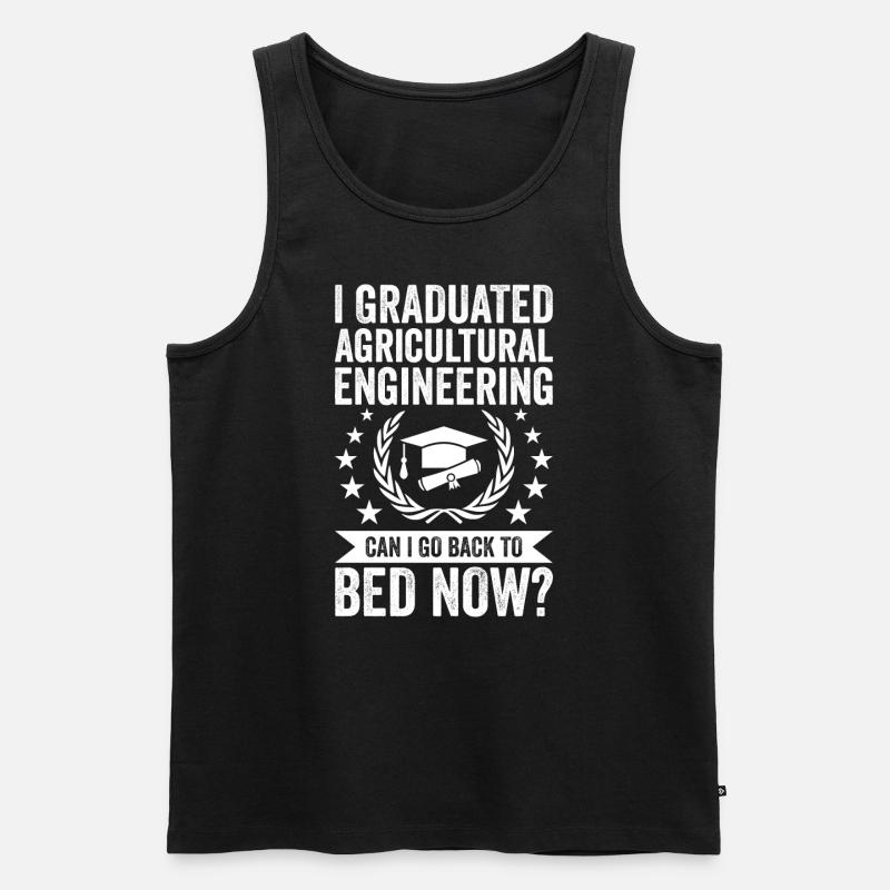 Ich Habe Landtechnik Studiert - Männer Premium Bio Tank Top - Schwarz