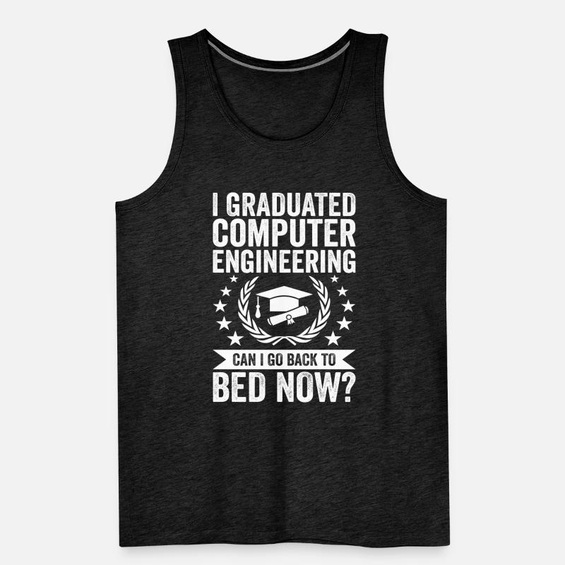I have completed computer engineering Men's Premium Organic Tank Top