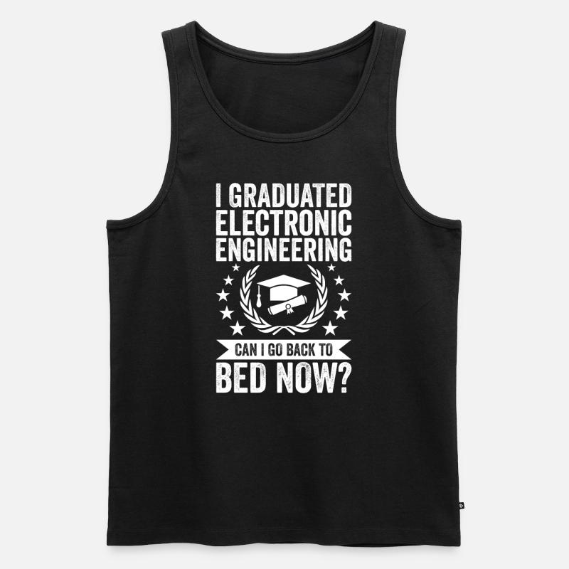 I studied electrical engineering - Men's Premium Organic Tank Top - black