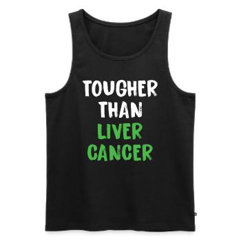 Härter Als Leberkrebs - Männer Premium Bio Tank Top - Schwarz - Vorne - Michal (187cm)