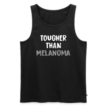 Härter Als Melanom-Krebs - Männer Premium Bio Tank Top - Schwarz - Vorne - Michal (187cm)