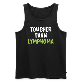 Härter Als Lymphomkrebs - Männer Premium Bio Tank Top - Schwarz - Vorne - Michal (187cm)