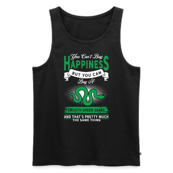 Sie Können Eine Glatte Grüne Schlange Kaufen - Männer Premium Bio Tank Top - Schwarz - Vorne - AI Model Male 178 light (178cm)