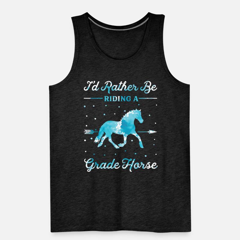 Riding On A First-Class Horse Men's Premium Organic Tank Top