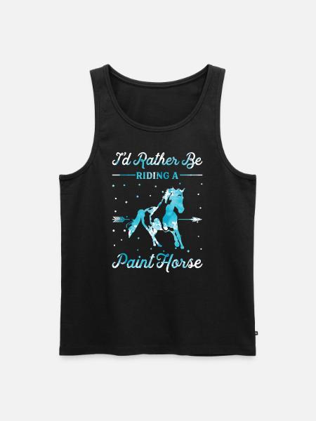 Riding a lacquer horse - Men's Premium Organic Tank Top - black