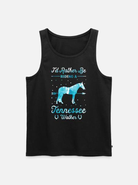 Riding a Tennessee Walker - Men's Premium Organic Tank Top - black