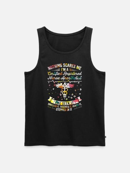 Nothing scares me - Crna - Men's Premium Organic Tank Top - black