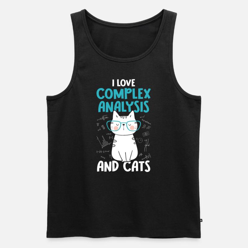 I Love Cats - Analyse complexe - Débardeur bio Premium Homme - noir
