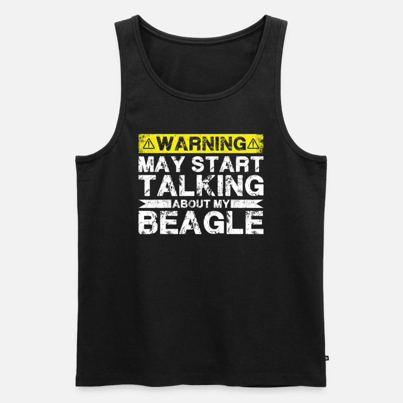 Apropos Beagle - Männer Premium Bio Tank Top - Schwarz