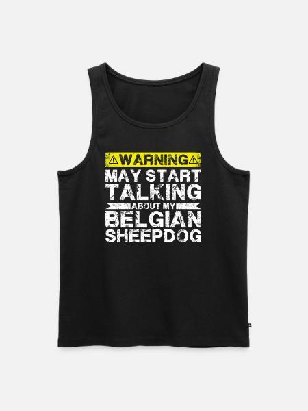 Speaking of belgian Shepherd - Men's Premium Organic Tank Top - black