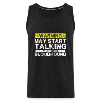 Apropos Bloodhound - Männer Premium Bio Tank Top - Anthrazit - Vorne - Alexander (188cm)