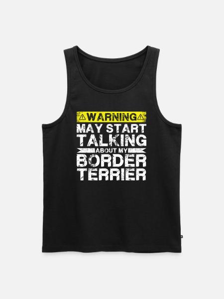 Speaking of Border Terriers - Men's Premium Organic Tank Top - black