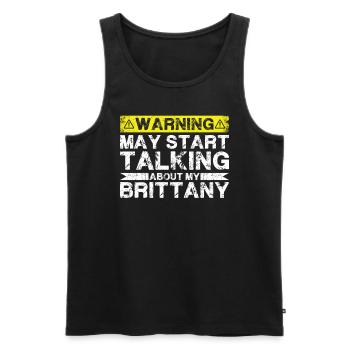 Apropos Bretagne - Männer Premium Bio Tank Top - Schwarz - Vorne - AI Model Male 178 light (178cm)