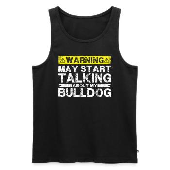 Apropos Bulldogge - Männer Premium Bio Tank Top - Schwarz - Vorne - AI Model Male 178 light (178cm)