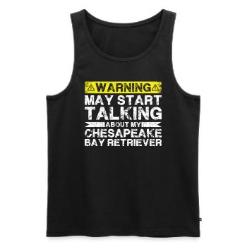 Apropos Chesapeake Bay Retriever - Männer Premium Bio Tank Top - Schwarz - Vorne - Michal (187cm)