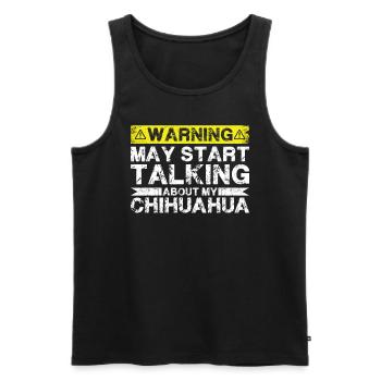 Apropos Chihuahua - Männer Premium Bio Tank Top - Schwarz - Vorne - AI Model Male 178 light (178cm)
