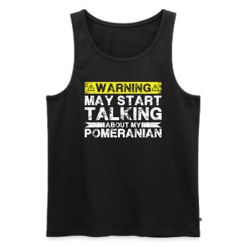 Apropos Pommern - Männer Premium Bio Tank Top - Schwarz - Vorne - AI Model Male 178 light (178cm)