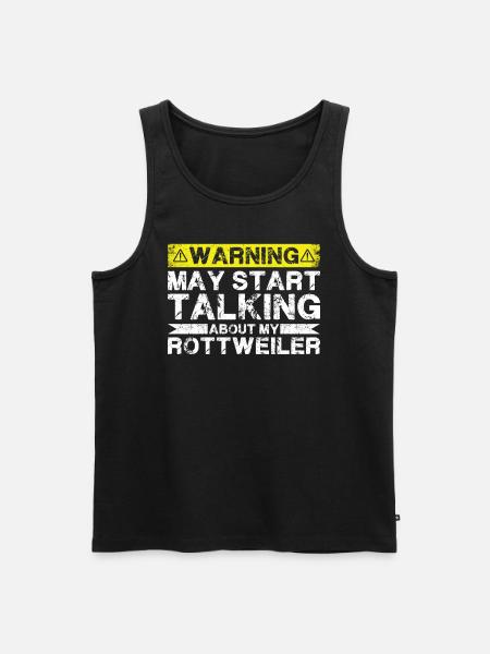 Speaking of Rottweilers - Men's Premium Organic Tank Top - black