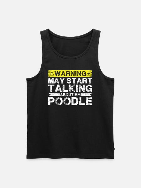 Talking about poodles - Men's Premium Organic Tank Top - black