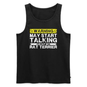 Apropos Ratterrier - Männer Premium Bio Tank Top - Schwarz - Vorne - AI Model Male 178 light (178cm)