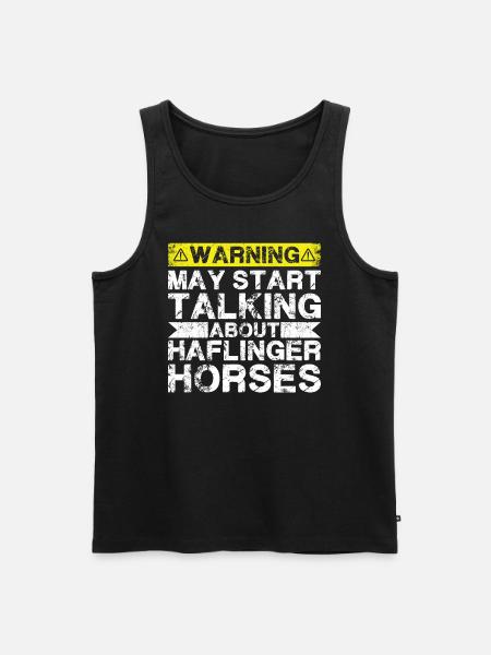 Talk about Haflinger Horse - Men's Premium Organic Tank Top - black