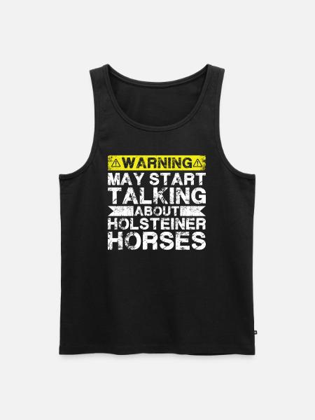 Apropos Holsteiner Pferd - Männer Premium Bio Tank Top - Schwarz