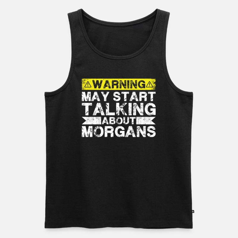 Über Morgan Sprechen - Männer Premium Bio Tank Top - Schwarz