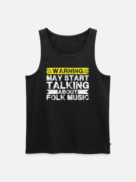 Talking about folk music - Men's Premium Organic Tank Top - black