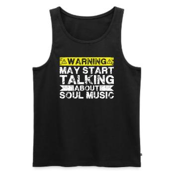 Apropos Soulmusik - Männer Premium Bio Tank Top - Schwarz - Vorne - AI Model Male 178 light (178cm)